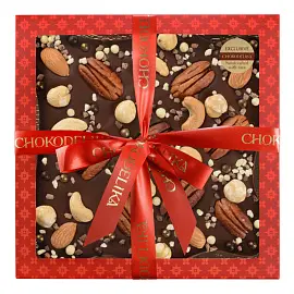 Шоколад подарочный Chokodelika горький с украшением Космический сюрприз 180 г