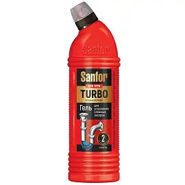 Средство для прочистки труб Sanfor Turbo гель 1 л