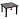 Стол журнальный Триада (венге/черный, 600x600x430 мм) Фото 0