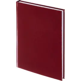 Ежедневник недатированный Attache Ideal балакрон А5 136 листов бордовый (145x205 мм)