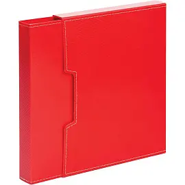 Папка файловая на 80 файлов Attache A4 35 мм красная в коробе (толщина обложки 1 мм)