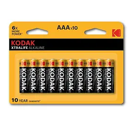 Батарейка AAA мизинчиковая Kodak Xtralife 10 штук в упаковке