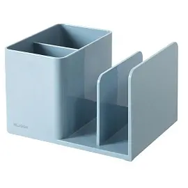 Подставка-органайзер для канцелярских принадлежностей Deli NuSign 4 отделения синяя 12x15.5x9.6 см