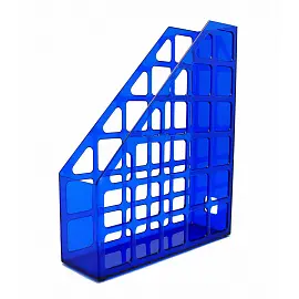 Лоток вертикальный для бумаг 75 мм Attache Line пластиковый синий