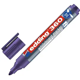 Маркер для белых досок Edding 360/8 фиолетовый (толщина линии 1,5-3 мм) круглый наконечник