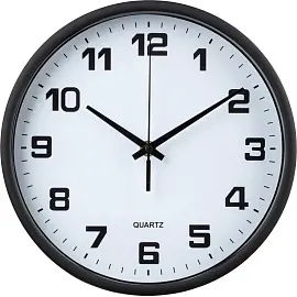 Часы настенные диаметр 25см корпус пластик арт.WXS025-B
