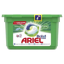 Капсулы для стирки Ariel Liquid Capsules Горный родник (12 штук в упаковке)