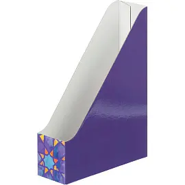 Лоток вертикальный для бумаг 75 мм Attache Selection Travel картонный фиолетовый