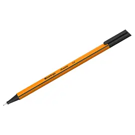 Ручка капиллярная Berlingo "Rapido" черная, 0,4мм, трехгранная