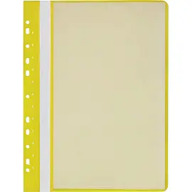 Папка файловая на 10 файлов Attache Economy A4 20 мм желтая (толщина обложки 0.16 мм)