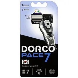 Бритва Dorco Pace7 с 2 сменными кассетами