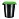 Бак для отходов 40 л пластиковый черный/зеленый