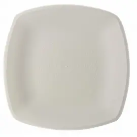 Тарелка одноразовая пластиковая АВМ-Пластик 230х230 мм белая (12 штук в упаковке)