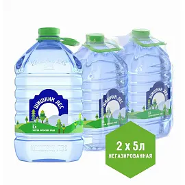 Вода питьевая Шишкин Лес негазированная 5 л (2 штуки в упаковке)