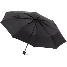 Зонт складной механический 8 спиц черный