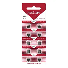 Батарейка LR41 Smartbuy таблетка (10 штук в упаковке)