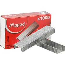 Скобы для степлера №26/6 Maped оцинкованные (1000 штук в упаковке, 324605)