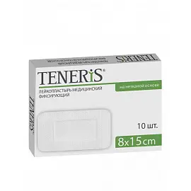 Пластырь-повязка Teneris 8x15 см на нетканой основе (10 штук в упаковке)