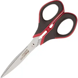 Ножницы 170 мм Maped Advanced Soft Gel с пластиковыми симметричными ручками черного/красного цвета 496210