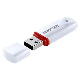 Флеш-память USB 2.0 4 ГБ Smartbuy Crown (SB4GBCRW-W)