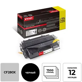Картридж лазерный Комус 80X CF280X для HP черный совместимый повышенной емкости