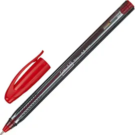 Ручка шариковая неавтоматическая Attache Glide Trio красная (толщина линии 0.5 мм)