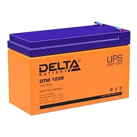 Аккумуляторная батарея для ИБП любых торговых марок, 12 В, 9 Ач, 151х65х94 мм, DELTA, DTM 1209