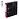 Папка-регистратор OfficeSpace, 50мм, мрамор, черная, красный корешок, нижний метал. кант Фото 1