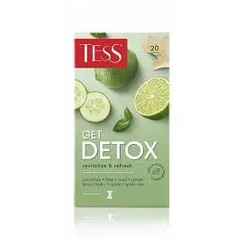 Чай Tess Get Detox revitalize&refresh зеленый 20 пакетиков