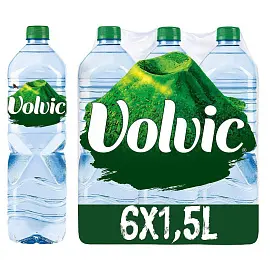 Вода минеральная Volvic негазированная 1,5 л (6 штук в упаковке)