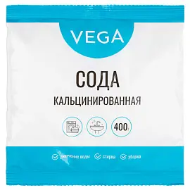 Сода кальцинированная, Vega, 400г, полиэтиленовый пакет