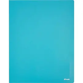 Скоросшиватель пластиковый с пружинным механизмом Комус А4 до 150 листов голубой (толщина обложки 0.8 мм)