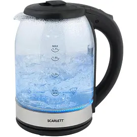 Чайник Scarlett SC-EK27G10, 2200Вт, 1.8л, стекло/сталь