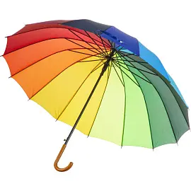 Зонт женский полуавтомат Радуга разноцветный (HD-HW05(H/T)