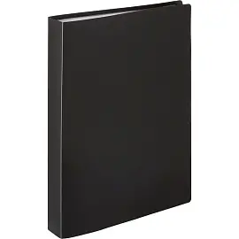 Папка файловая на 100 файлов Attache A4 35 мм черная (толщина обложки 0.6 мм)