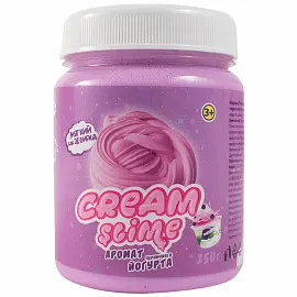 Слайм Cream-Slime, фиолетовый, с ароматом йогурта, 250мл