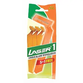 Бритва одноразовая Laser Лазер 1 (6 штук в упаковке)