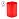 Подставка-стакан СТАММ "Фаворит", пластиковая, квадратная, тонированная красная Фото 0