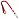 Лента для бейджей, 45 см, съемный пластиковый клип-замок с петелькой, КРАСНАЯ, BRAUBERG, 235730