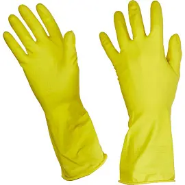 Перчатки латексные Luscan желтые (размер 10, XL)