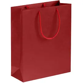Пакет подарочный бумажный Wide красный (28х23х9.2 см)