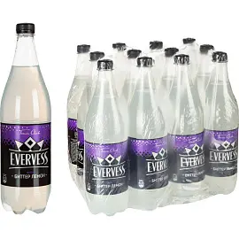 Напиток Evervess Tonic club Биттер Лемон газированный 1 л (12 штук в упаковке)