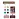 Краски акриловые декоративные Гамма "Хобби", 06 цветов, 20мл, картон. упаковка, перламутр. Фото 0