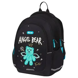 Рюкзак Först F-Cute "Angel bear" 37*29*17см, 3 отделения, 2 кармана, анатомическая спинка