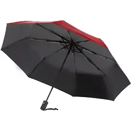 Зонт складной автомат 8 спиц бордовый