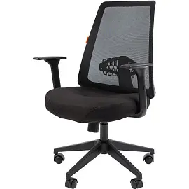 Кресло офисное Chairman 535 LT черное (сетка/ткань, пластик)
