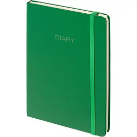 Ежедневник недатированный Attache Diary искусственная кожа А5 136 листов зеленый (140x200 мм)