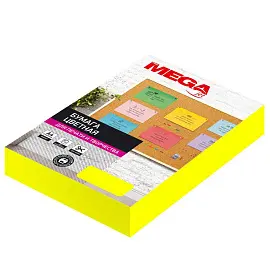 Бумага цветная для печати Promega jet Neon желтая (А4, 75 г/кв.м, 500 листов)