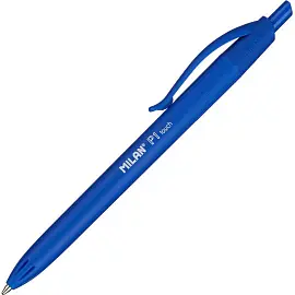 Ручка шариковая автоматическая Milan P1 синяя (толщина линии 1 мм)
