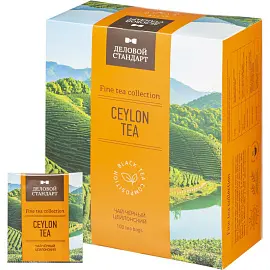 Чай черный Деловой стандарт Ceylon tea 100 пакетиков